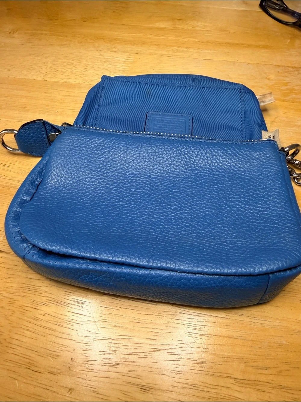Coach Blue Pebbled Leather Convertable Nolita 15/previous project